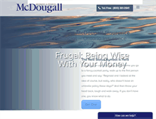 Tablet Screenshot of mcdougallinsurance.com
